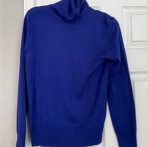 Blue Turtleneck Sweater
